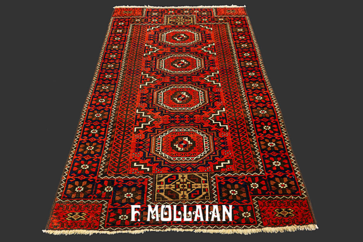 Tapis Noué Main Baluch n°:16596990